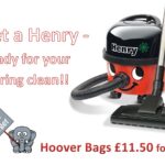 Spring Clean Henry Hoover hoover bags £11.50 for 10 special offer