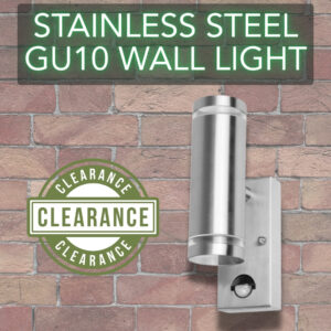 Stainless Steel GU10 Wall Light Thumbnail